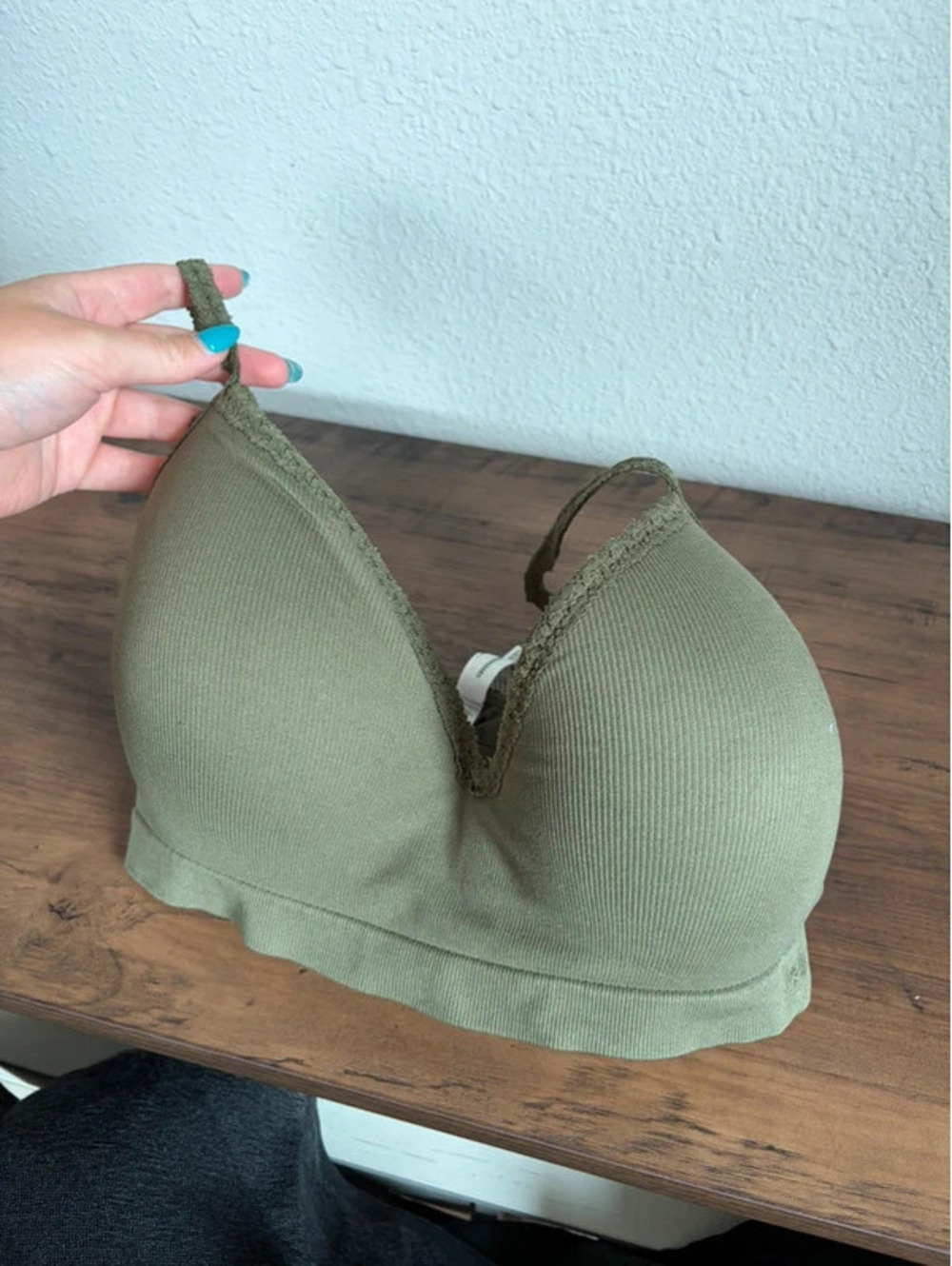 VS Pink Seamless Push Up Bra Green size L-DD